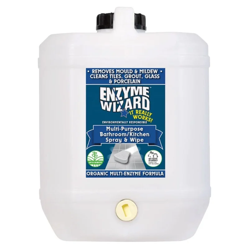Enzyme Wizard Multi-Purpose Bathroom Kitchen Spray and Wipe 10L