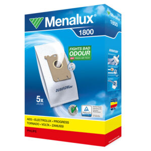 Menalux 1800 Duraflo Dust Bags - Genuine 5 Bags + 1 Filter