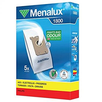 Menalux 1800 Duraflo Dust Bags - Genuine 5 Bags + 1 Filter