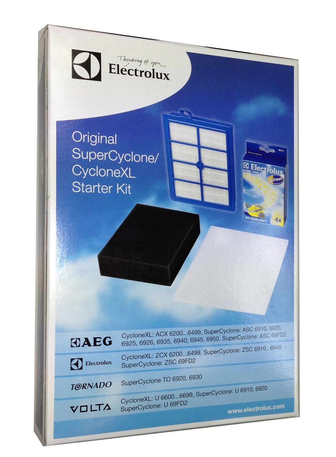 Electrolux Super Cyclone / Cyclone XL Starter Kit Genuine Hepa Filter